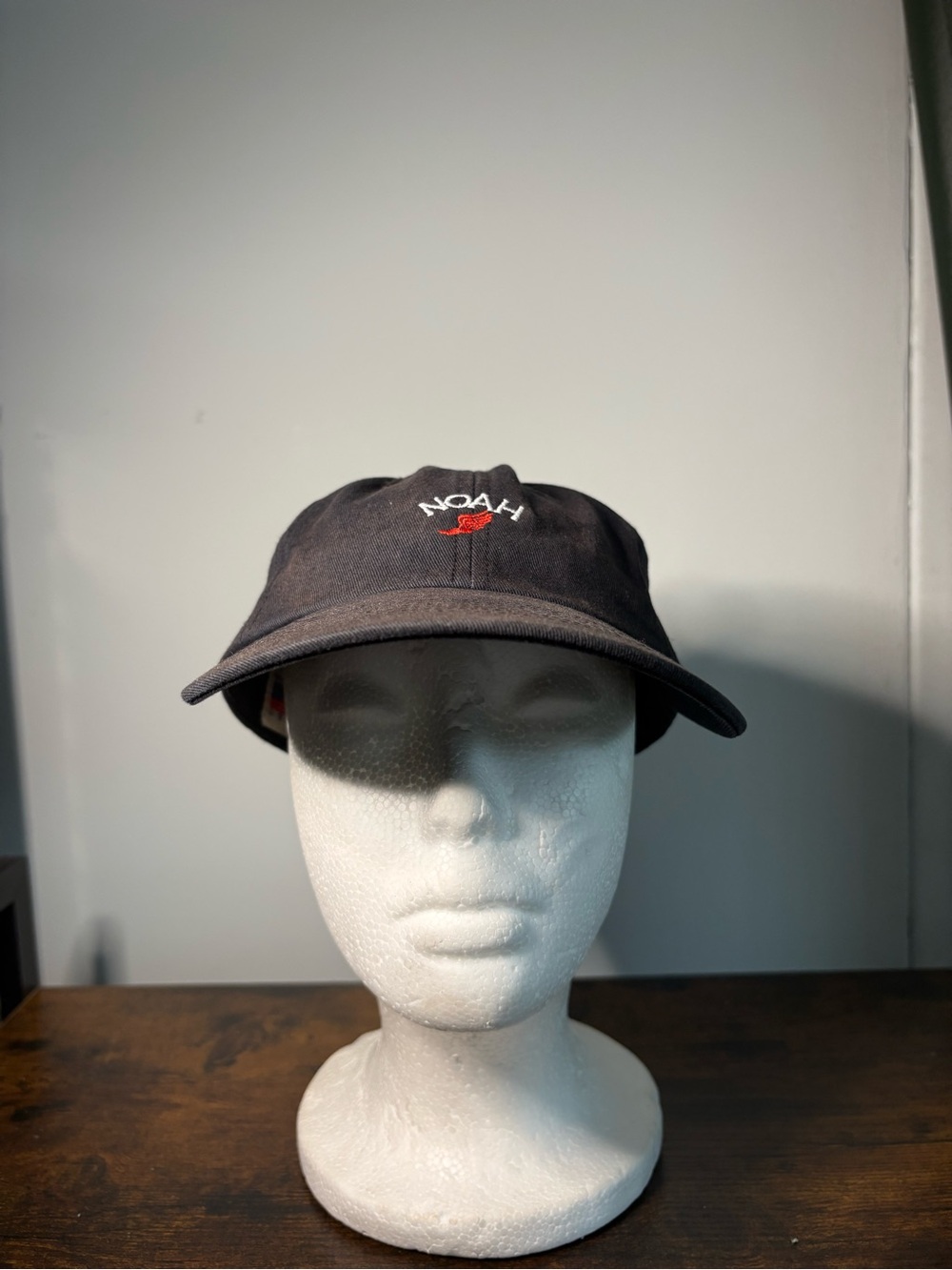 Noah Core Logo 5-Panel Hat, SnapBack Navy Discolored